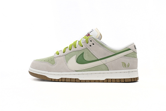 Men's Dunk Low Grey/Green Shoes 0421